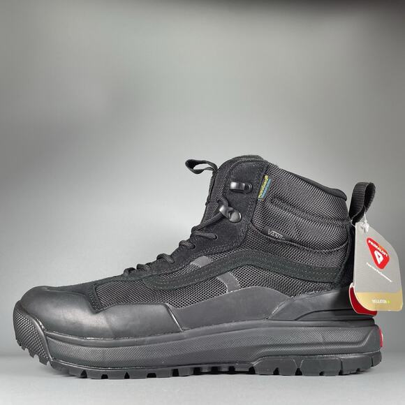 Vans UltraRange Exo MTE-2 Men’s 9.5 Triple Black Waterproof Hiking Boot Sneakers - Picture 1 of 8